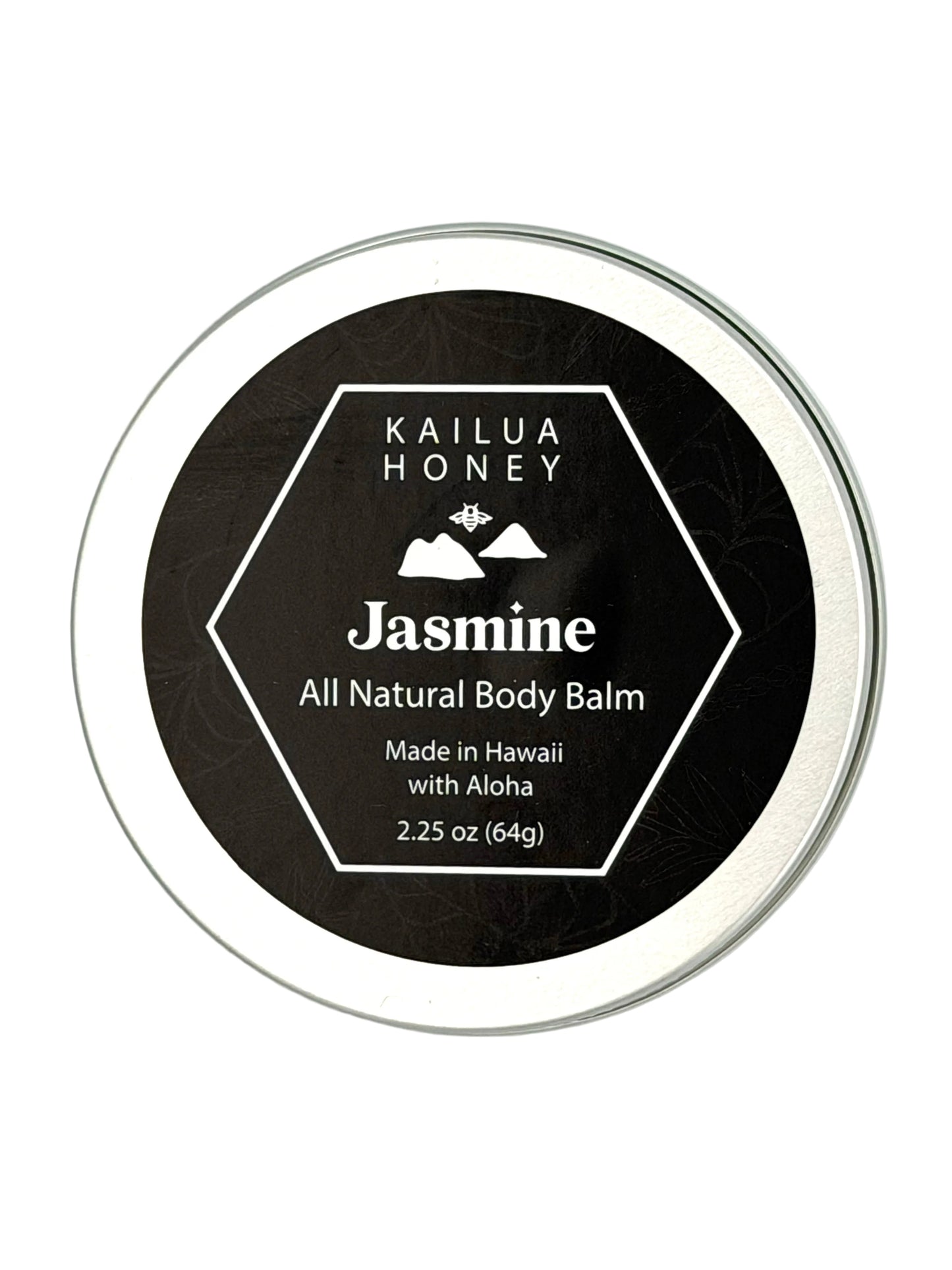 Kailua Honey Jasmine all natural body balm container on a white background