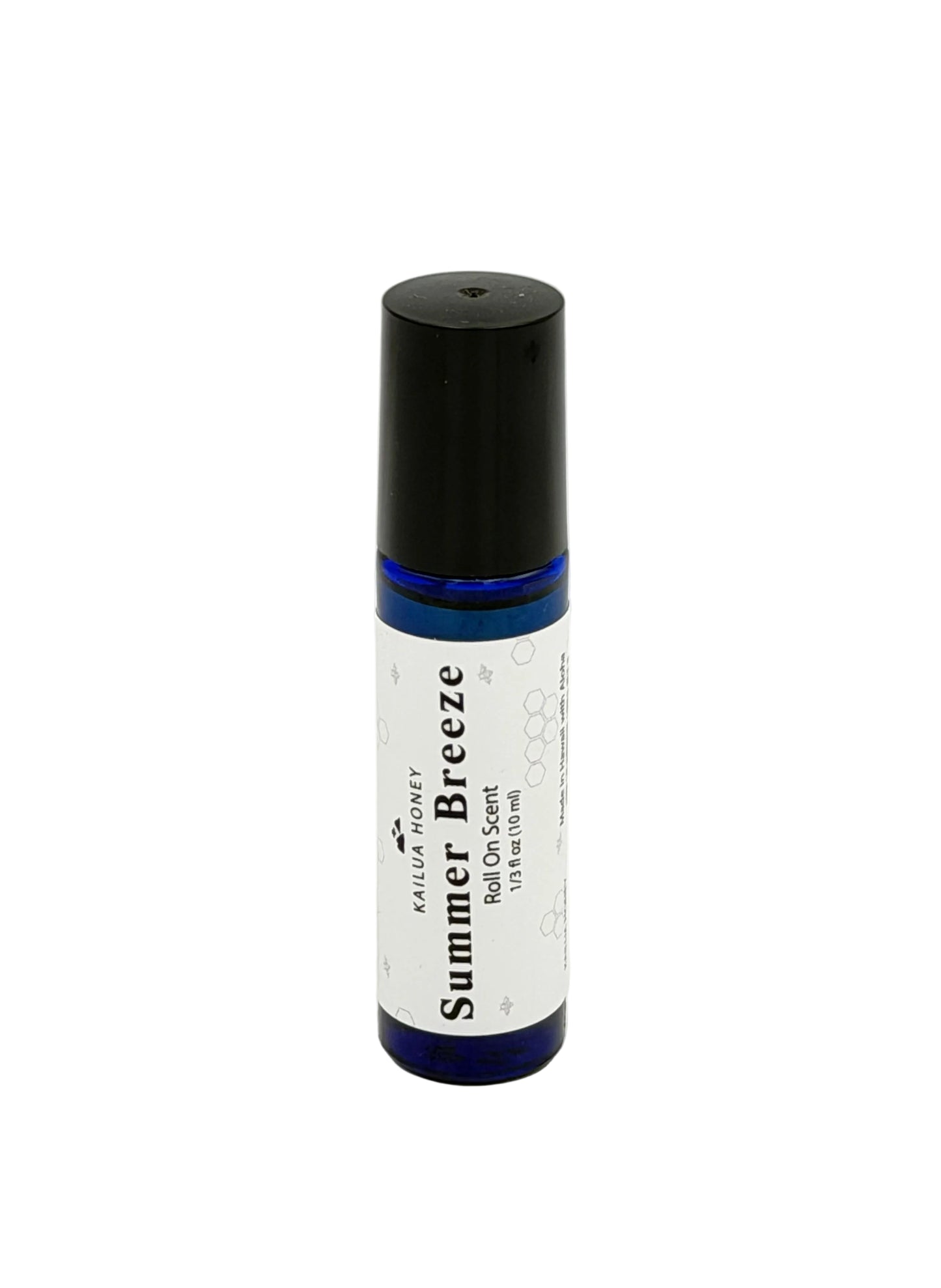 Roll-on bottle labeled 'Summer Breeze' on a white background